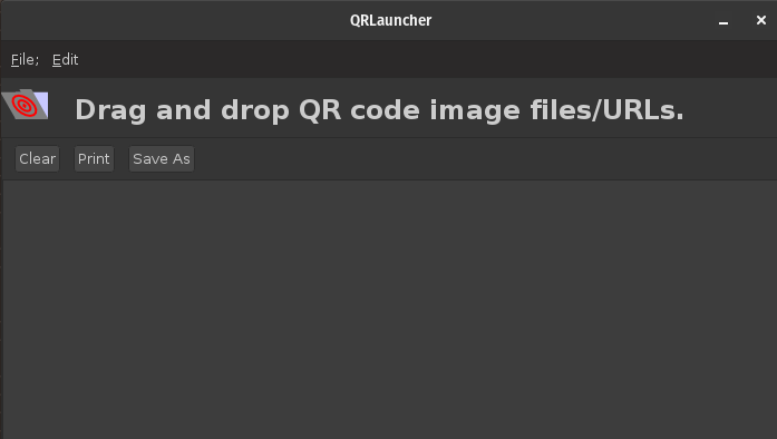 QRLauncher window